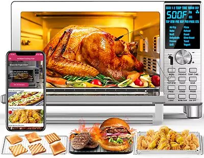 Air Fryer Toaster Smart Oven 12-in-1 Countertop Grill/Griddle Combo 30-Qt XL • $218.49