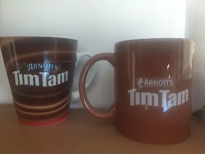 Arnott’s Tim Tam Bite Sip Slam Coffee Mug And Tim Tam Striped Mug Cup Hot Tea • $25