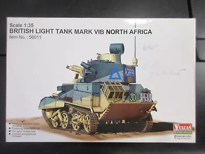 Vulcan Scale Models 1/35 British Light Tank Mark Vib (desert Theme)  #56011 • $19.95