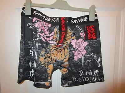 Savage Dawgs Asian Tiger Black Boxers  New • $15.16