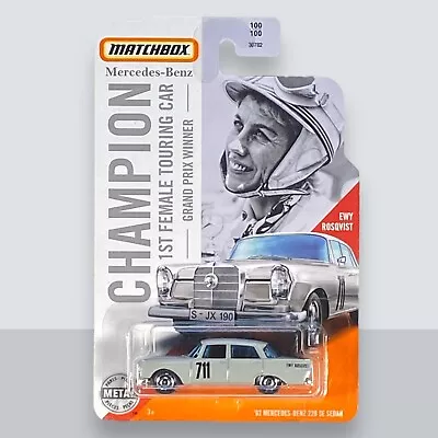 Matchbox '62 Mercedes-Benz 220 SE Sedan - Evy Rosqvist - Matchbox Series 100/100 • $2.56