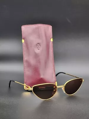 $503.80 • Buy Vintage Cartier Sunglasses Rivoli 2 Tones New Lenses FRANCE (56-19 135)