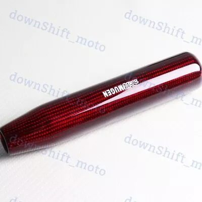 Red Carbon Fiber Mugen Shift Knob For ACCORD Civic Si S2000 Prelude MDX Manual • $25.66