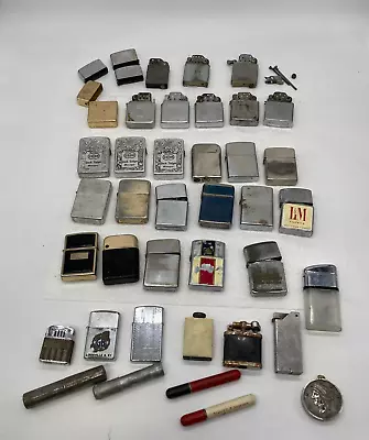 Lot Of Vintage Lighters - Some Work-some Don't- Some Zippo - Some Parts • $199.99