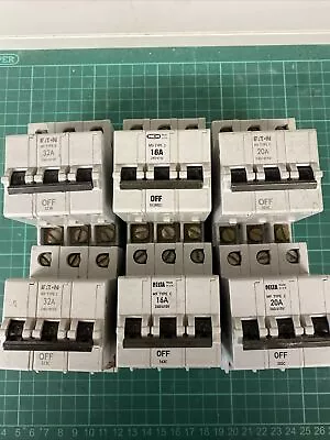 MEM MCB Type 3 Triple Pole 3 Phase M9 Memshield X6 Mixed • £100