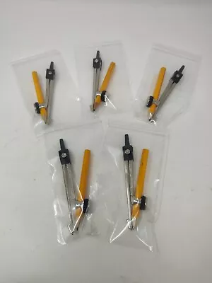 Lot Of 5: Vintage Helix Drawing Compass Pencil Holder Pat 2118106 70's80's • $67.36