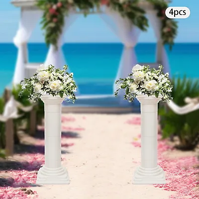 Elegant Wedding Roman Column Set 4PCS Roman Pillars Flower Stand Decoration • $123.50