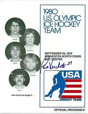 PHIL VERCHOTA Signed MIRACLE ON ICE 8 X 10 Photo USA Olympics Hockey FREE SHIP • $30.59