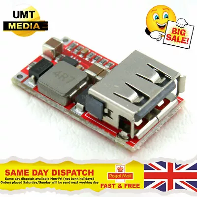 6-24V Input To 5V 2A Output USB Charger Module DC-DC Buck Step-Down Converter  • £2.95