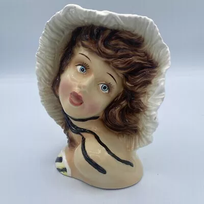 Vintage Lady Head Vase Ucagco Ceramics Japan • $23.01