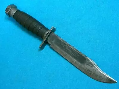 Vintage Vietnam Camillus Usa 6  Jet Pilots Trench Survival Bowie Knife Knives Vg • $23.50