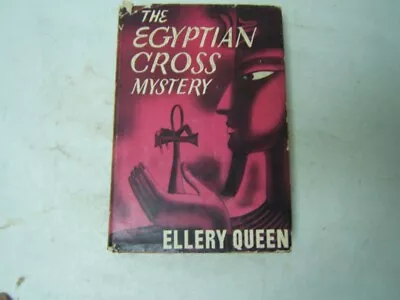 Ellery Queen The Egyptian Cross Mystery Triangle Books 1941 D/j  • $22.99