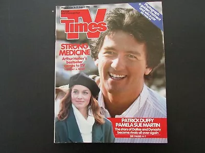 TV: TV TIMES 16 - 22 August 1986 Patrick Duffy (Dallas) Cover • £6.50