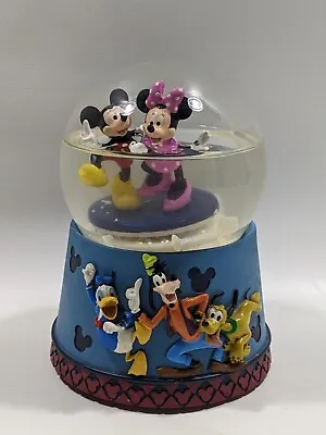 Kcare Disney Mickey And Minnie Mouse “Love Story” Musical Snow Globe WORKS! • $19.99