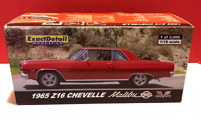 Exact Detail Replicas Limited Edition Red 1965 Z16 Chevelle Malibu SS • $125