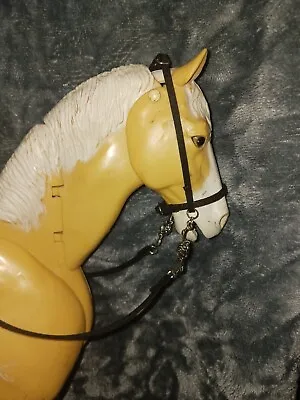 Johnny West Marx FLAME Storm Cloud Horse Breyer  Bridle Rose Bit • $8