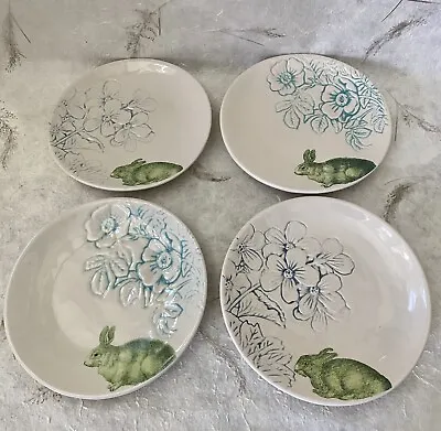 Set Of 4 Vintage Ceramic Bunny Spring Side Plates • $20.95