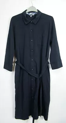 £14.39 • Buy New Womens Laura Ashley Jersey Shirt Dress Navy Size 8 - 18