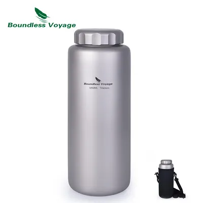 Titanium Water Bottle Outdoor Camping Sport Bottle Cycling Canteen Kettle 1050ml • $111.10