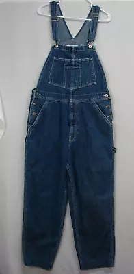 Vtg Y2K Arizona Jean Company Carpenter Style Blue Jean Denim Overalls Med 36x29 • $21.95