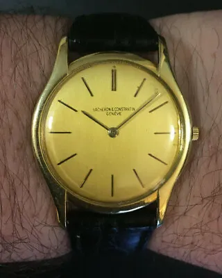 $4300 • Buy 1959 Vacheron Constantin 4962 Ultra Thin 5mm Mens 32mm Gold Watch Cal 1003 Paper