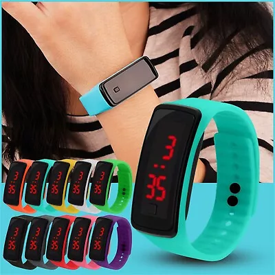 Watch LED Watch Electronic Children's Waterproof Not Electronic LED Silicone • $0.99