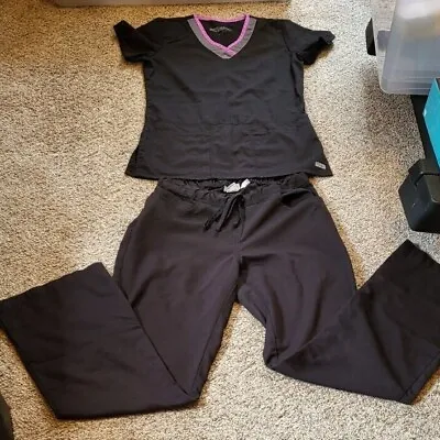 $12.99 • Buy Greys Anatomy By Barco Womens Scrub Sets Size Small Black