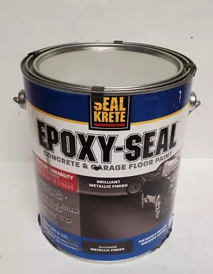 Seal-Krete Epoxy-Seal  Concrete And Garage Metallic Gunmetal 1 Gal-DAMAGED • $52