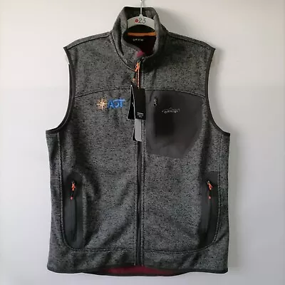 NWT Orvis Trout Bum Mens Gray Full Zip Up Vest Jacket Size M  AOT  Logo • $29.95
