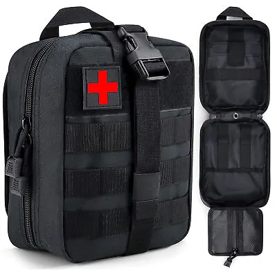 Tactical First Aid Kit Medical Pouch Survival Military Medic Bag Outdoor Utility • $12.98