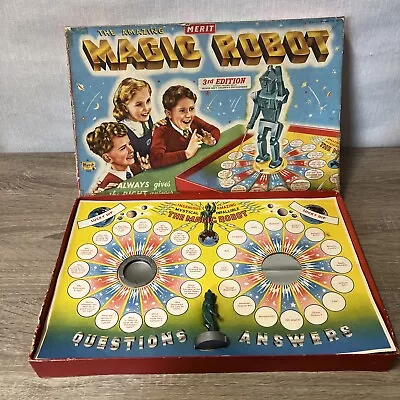 Original Vintage 1953 The Amazing Magic Robot 3rd Edition A Merit Game Works • £7.99