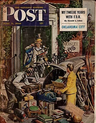 1948 Saturday Evening Post June 5 - Oklahoma City; Pinkerton Detective; Juke Box • $60