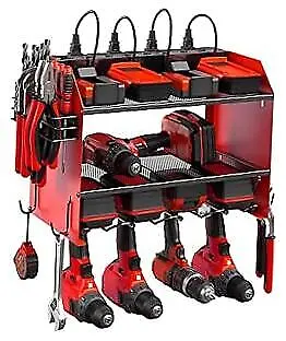  Modular Power Tool Organizer Wall Mount With Charging Station. Garage 4 Drill  • $102.77