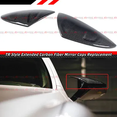 M Style Carbon Fiber Replacement Side Mirror Cover Caps For 19-22 Lexus Es Rc Ls • $199.33