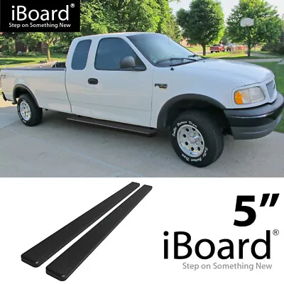 Running Board Side Step 5in Black Fit Ford F150/F250 Light Duty Super Cab 99-03 • $189