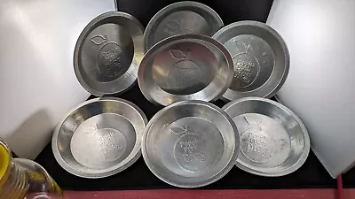 7 Vintage Bakers Square + Poppin Fresh Pie Plate Aluminum Pie Pan Tin Plates 9  • $15