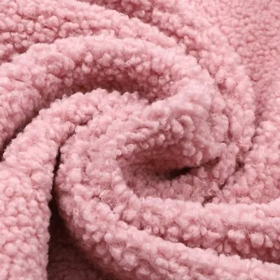 DIY Projects Warmth Green Lamb Wool Fabric Pink Red Soft And Comfortable Texture • £15.66