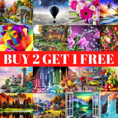 £9.99 • Buy NEW Full Drill 5D Diamond Painting Embroidery Picture Art Cross Stitch DIY Kit