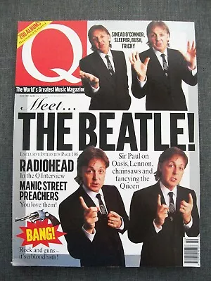 Q Music Magazine #129 June 1997 The Beatles/Radiohead/Sinead O'Connor (New) • $15