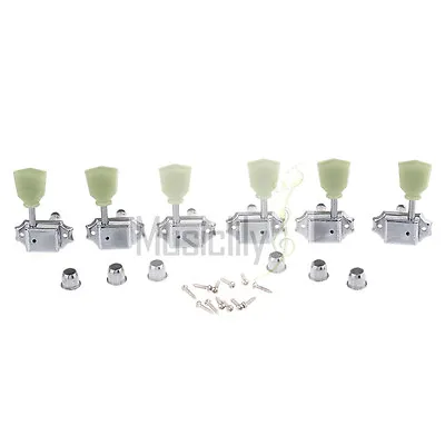 Musiclily Pro Chrome 3L3R Machine Heads Tuning Pegs Tuner For LP Epiphone Guitar • $19.11