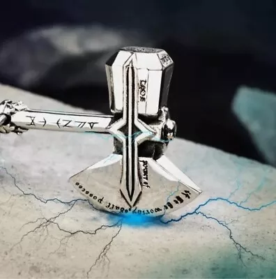 £5.78 • Buy Men's Vintage Viking Axe Pendant Stormbreaker Necklace Hip Hop Trend Punk Retro 