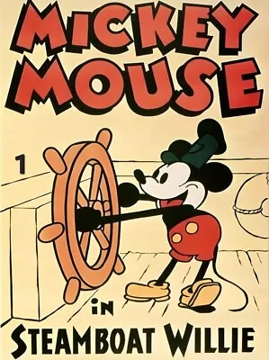 Vintage Mickey Mouse Disney Art Print Poster Wall Hanging Home Decor A3 A4 A5 • £4.99