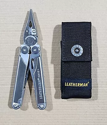 Leatherman Wave PLUS Multi-tool Knife With Button Sheath  - NO BOX • $239.99