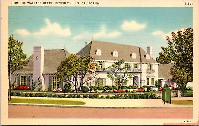 Beverly Hills California CA Home Of Movie Star Wallace Beery C1930s Postcard • $3.99