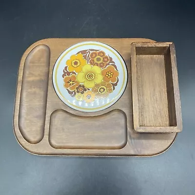 VTG Retro Himark Wooden Cheese And Cracker Charcutrerie Board Tray • $20