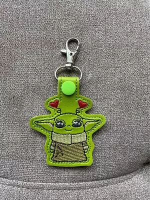 NEW Embroidered Disney Star Wars Baby Yoda Grogu Key Chain • $0.99