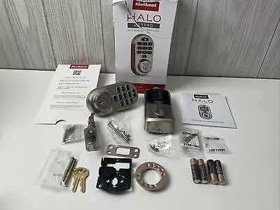 Kwikset 99380-001 Halo Wi-Fi Smart Electronic Keypad Deadbolt - Satin Nickel • $79.99