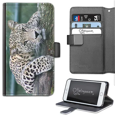 $28.36 • Buy Cat Leopard Phone Case;PU Leather Side Flip Phone Cover For Apple/Samsung