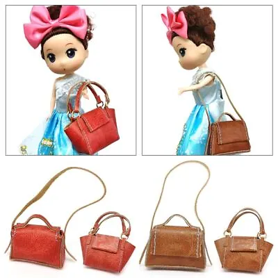 4 Styles 1/6 Dolls Accessories Fashion Mini Bag Dollhouse Decoration • £5