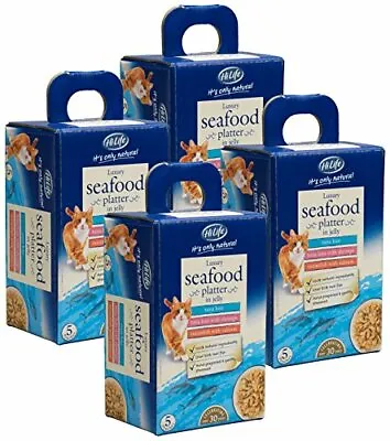 £22.43 • Buy HiLife It's Only Natural Luxury Cat Food , Seafood Platter In Jelly, 20 X 50g P